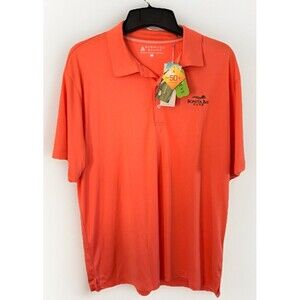 Bermuda Sands Performance Polo Men's Large Coral Bonita Bay Golf Club Naples SPF